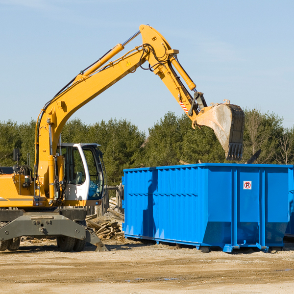 can i choose the location where the residential dumpster will be placed in Meadview Arizona